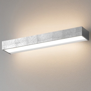Top light applique da parete bios foglia argento 24w 3000k 4000k