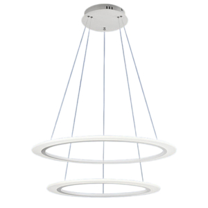 Visualizza i dettagli per Affralux acryled lampadario led modello doppio anello 36w 3000k Affralux acryled lampadario led modello doppio anello 36w 3000k