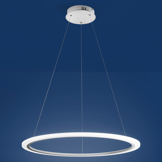 Affralux acryled lampadario moderno anello bianco led 32w 3000k