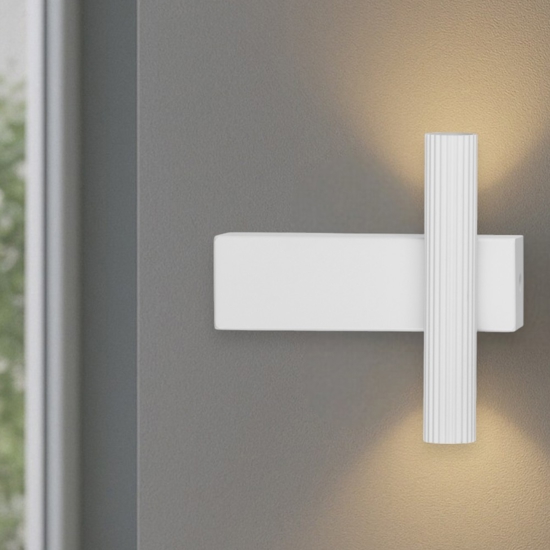 Applique bianco per corridoio led 3000k design moderno
