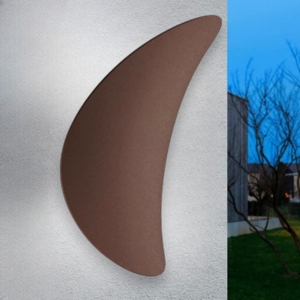 Applique da esterno led 3000k ip65 marrone linea lighe alba