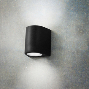 Aosta applique per esterni nera anti corrosione ip55 top light