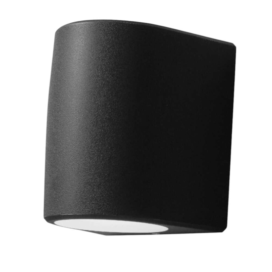 Aosta applique per esterni nera anti corrosione ip55 top light