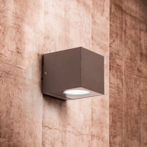Gea luce applique da esterno ip65 corten led 4000k