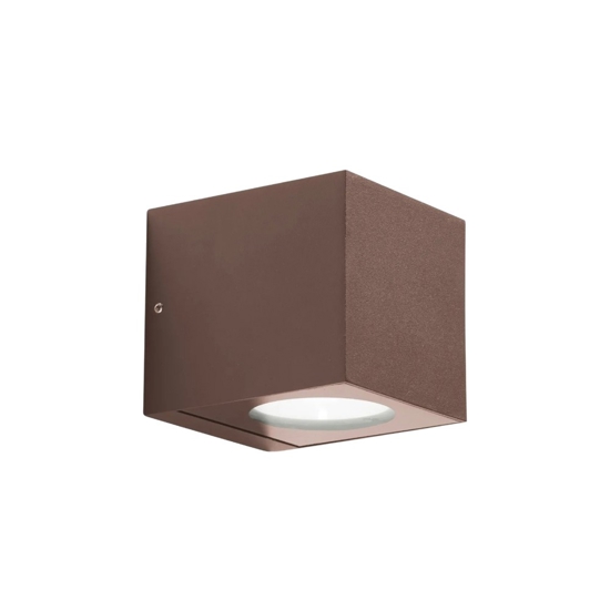 Gea luce applique da esterno ip65 corten led 4000k
