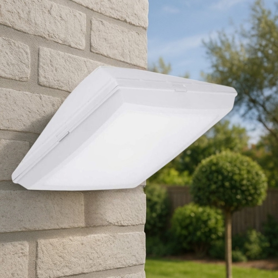 Applique da esterno bianca anti ruggine siena top light