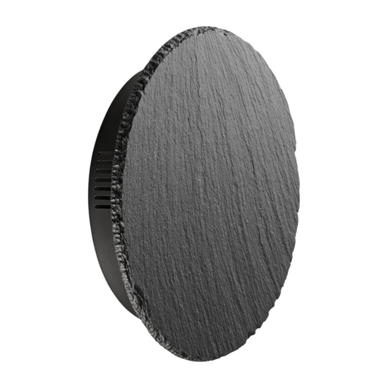 Applique cerchio di ardesia antracite led 9w 3000k dimmerabile