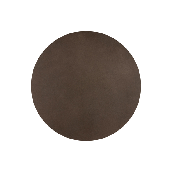 Applique disco rotondo marrone 20cm design minimale