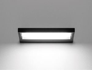 Piccola applique nero led 15w 3000k moderna table stilnovo