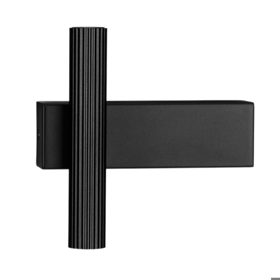 Applique nero da parete moderna led 3000k duplice fascio luminoso