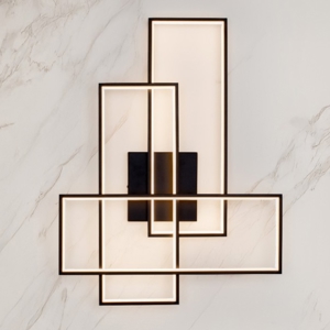 Applique da parete nera led 3200k design moderno