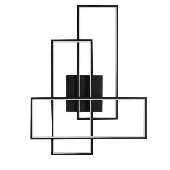 Applique da parete nera led 3200k design moderno