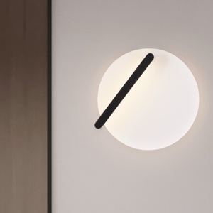 Applique da parete tondo led 3000k orientabile bianco