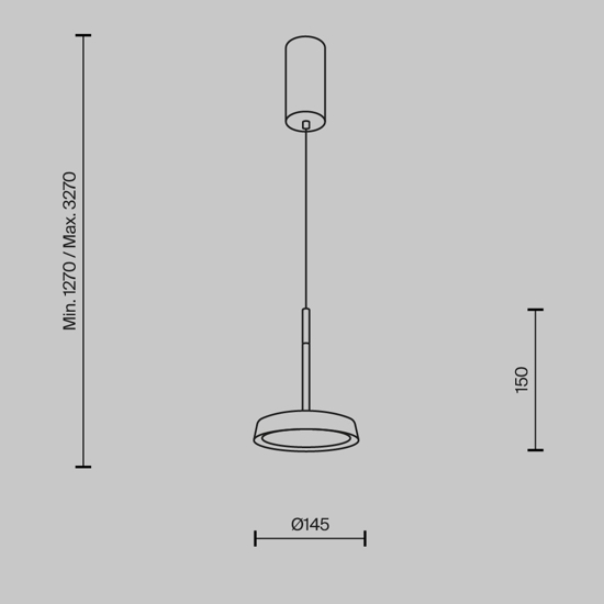 Maytoni el lampada a sospensione led 12w 3000k colore arancione