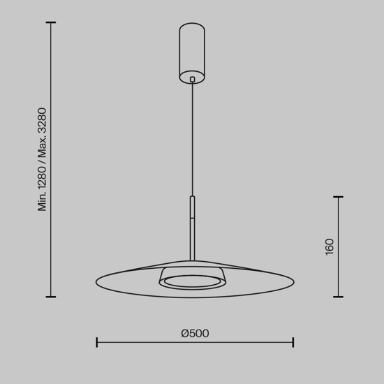Maytoni el lampada a sospensione led 12w 3000k colore bianco