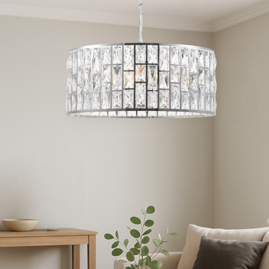 Maytoni gelid lampadario moderno effetto cristallo