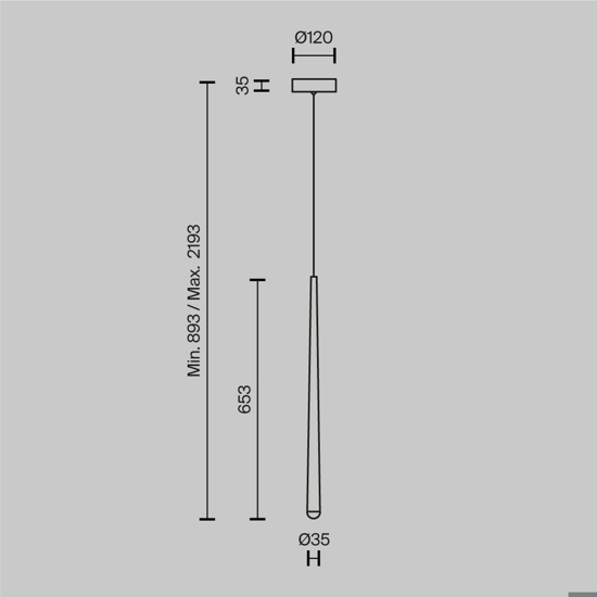 Maytoni cascade lampada a sospensione led 6w 3000k 4000k per comodino