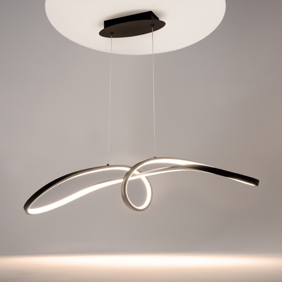Maytoni curve lampadario led 42w 4000k per cucina