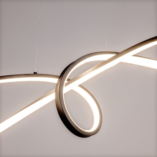 Maytoni curve lampadario led 42w 4000k per cucina