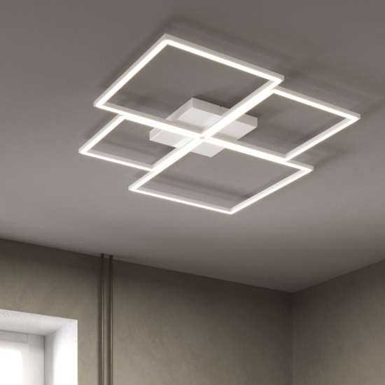 Plafoniera led 88w bianca 3000k 4000k moderna