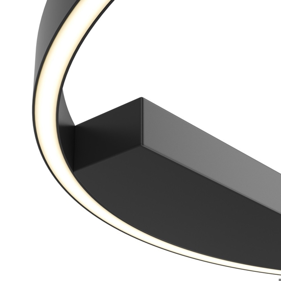 Maytoni rim plafoniera moderna led 37w 4000k circolare nera