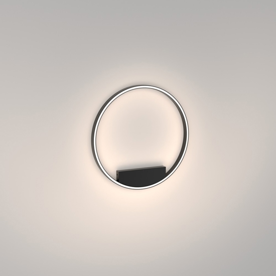 Maytoni rim plafoniera moderna led 37w 4000k circolare nera