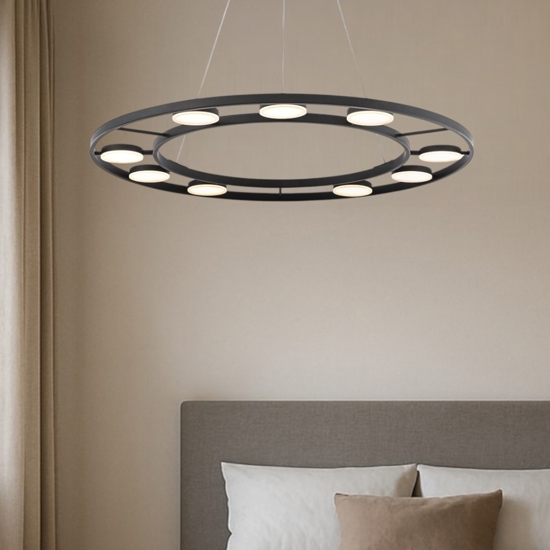 Maytoni fad lampadario led 63w 3000k camera da letto