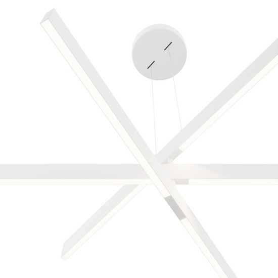 Maytoni origami lampadario da cucina led 46w 4000k bianco orientabile