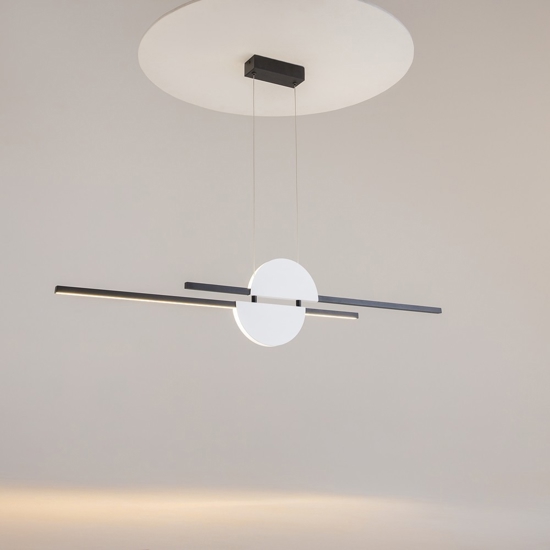 Maytoni skyline lampadario da cucina led 26w 4000k cavi regolabili