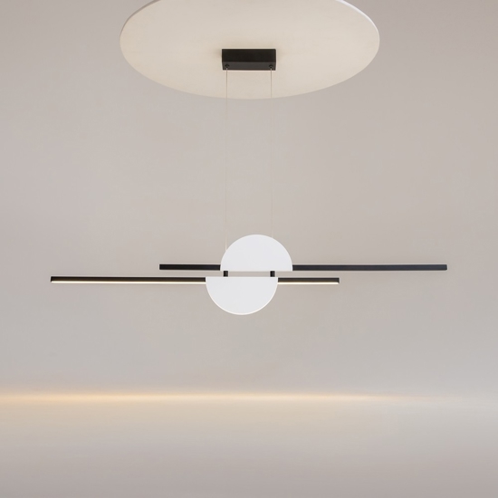 Maytoni skyline lampadario da cucina led 26w 4000k cavi regolabili
