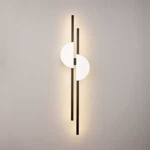 Maytoni skyline applique da parete led 23w 4000k colore bianco e nero