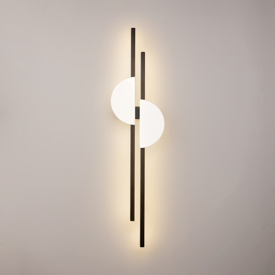 Maytoni skyline applique da parete led 23w 4000k colore bianco e nero