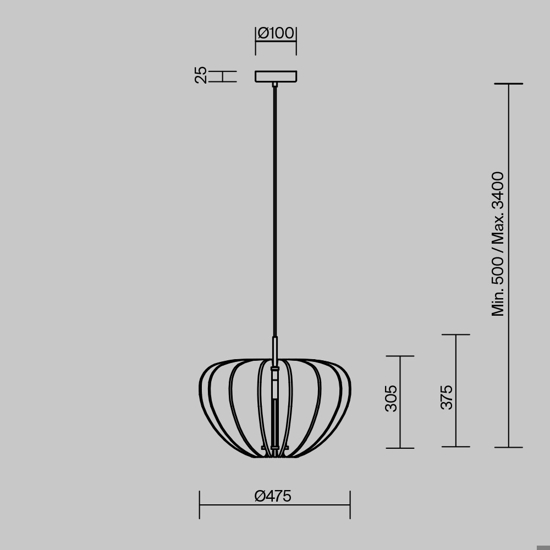 Maytoni cambio lampada a sospensione effetti di luce