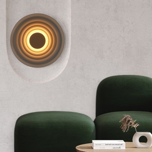Maytoni nami applique da parete led 6w 2700k onde circolari
