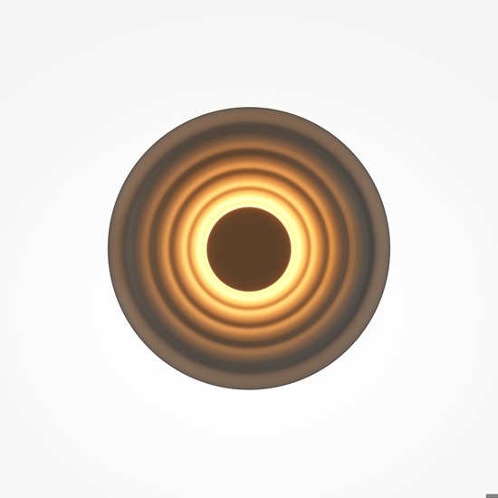 Maytoni nami applique da parete led 6w 2700k onde circolari