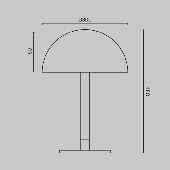 Maytoni ray lampada da tavolo led 8w 3000k design moderno