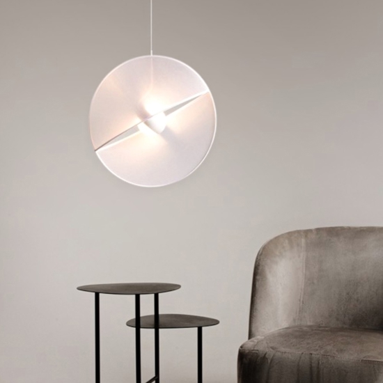 Maytoni reflex lampada a sospensione led 14w 3000k moderna bianca