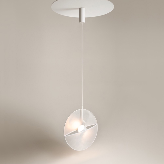 Maytoni reflex lampada a sospensione led 14w 3000k moderna bianca