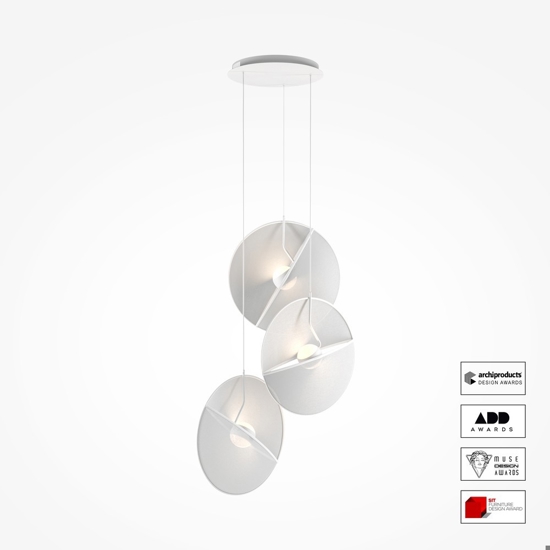 Maytoni reflex lampada a sospensione led 39w 3000k design originale