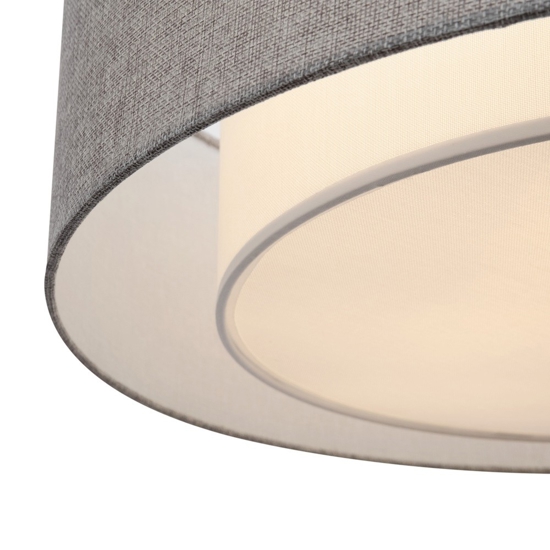 Maytoni bergamo plafoniera moderna tonda colore grigio