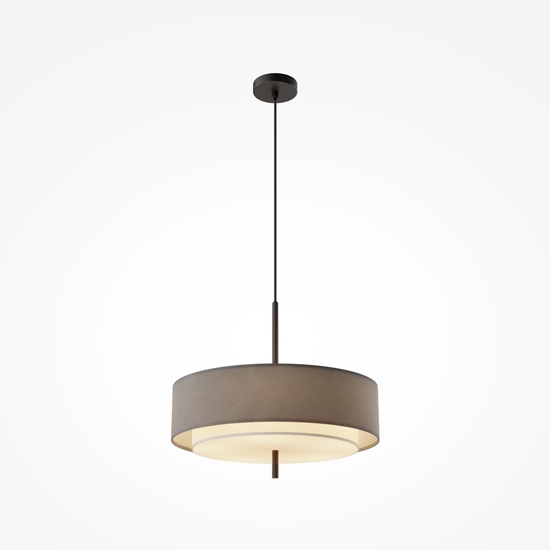 Maytoni bergamo lampadario moderno circolare in tessuto