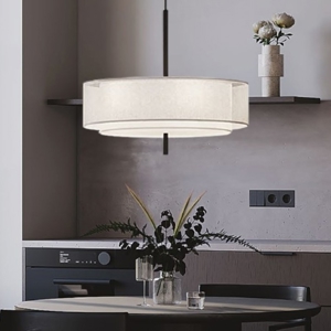 Maytoni bergamo lampadario moderno doppio paralume
