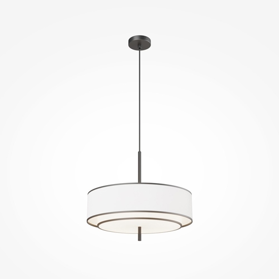 Maytoni bergamo lampadario moderno doppio paralume