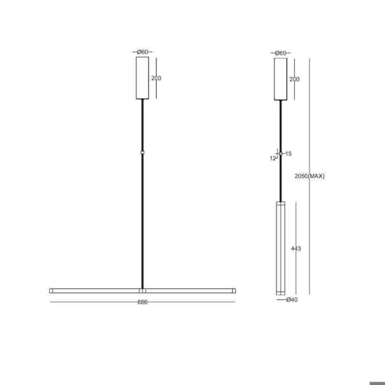 Maytoni supersymmetry lampada led 21w 4000k a sospensione bianca