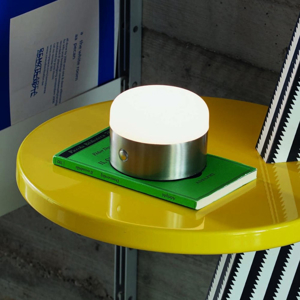 Ideal lux mignon tl lampada da tavolo nickel led 3000k