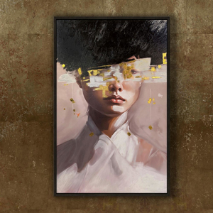 Quadro moderno mistery 150x100 cm pitura olio su tela