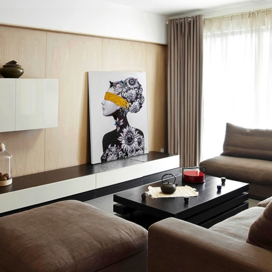 Quadro donna e arte moderna 120x90 cm pittura su tela