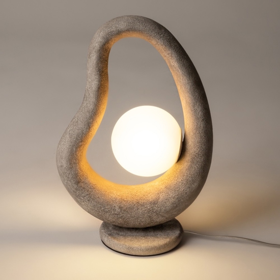 Maytoni opus lampada da tavolo effetto pietra