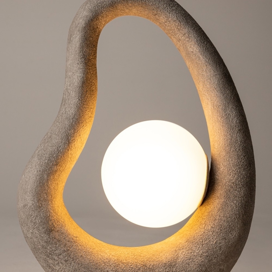 Maytoni opus lampada da tavolo effetto pietra