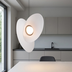 Maytoni evolution lampada led 9w 3000k a sospensione bianca